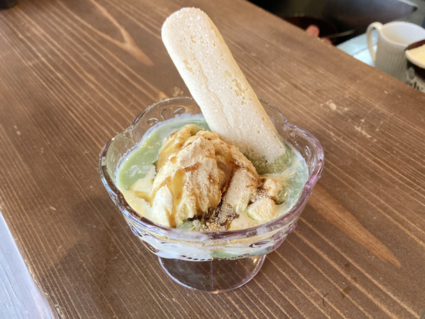 バニラ抹茶アフォガード